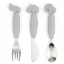 Couverts Easy-grip Deer friends | Gris