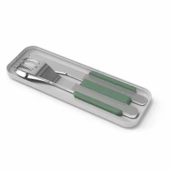 Couverts nomades en inox MB Slim Box | Vert