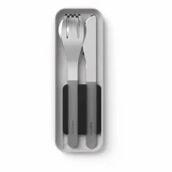 Couverts nomades en inox MB Slim Box | Noir