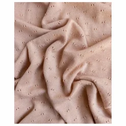 Couverture Bibi Pointelle Laine Mérinos | Rose pâle