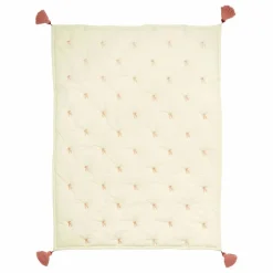 Couverture brodée Bows | Rose