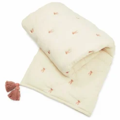 Couverture brodée Bows | Rose