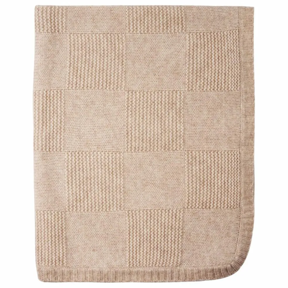 Couverture Cachemire | Beige chiné