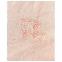 Couverture doublée - Lin Français | Rose pâle