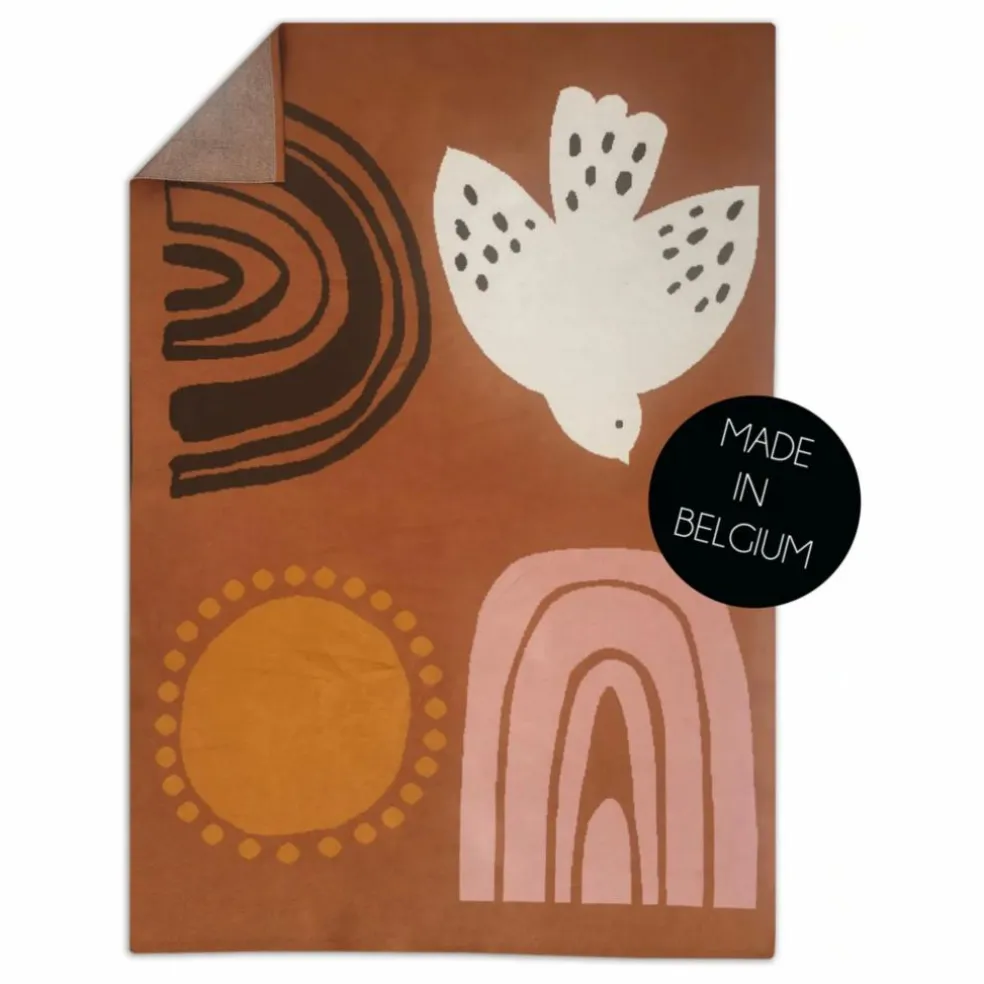 Couverture en coton bio | Ocre