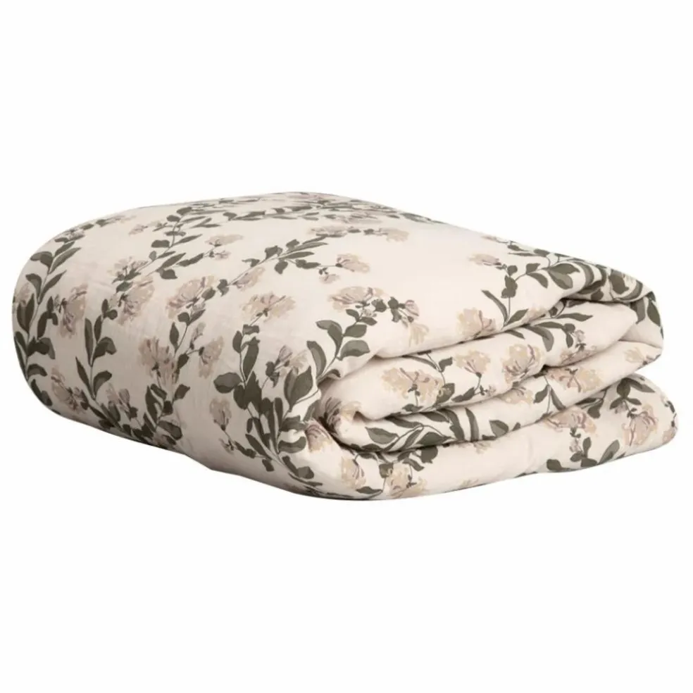 Couverture Honeysuckle en mousseline de coton | Ecru