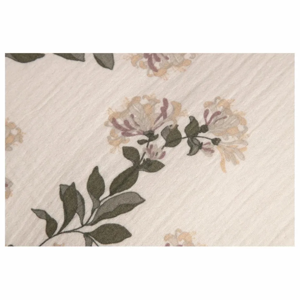 Couverture Honeysuckle en mousseline de coton | Ecru