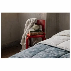 Couverture matelassée Fauna en percale de coton | Bleu