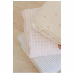 Couverture matelassée Rosewater en coton bio | Rose pâle