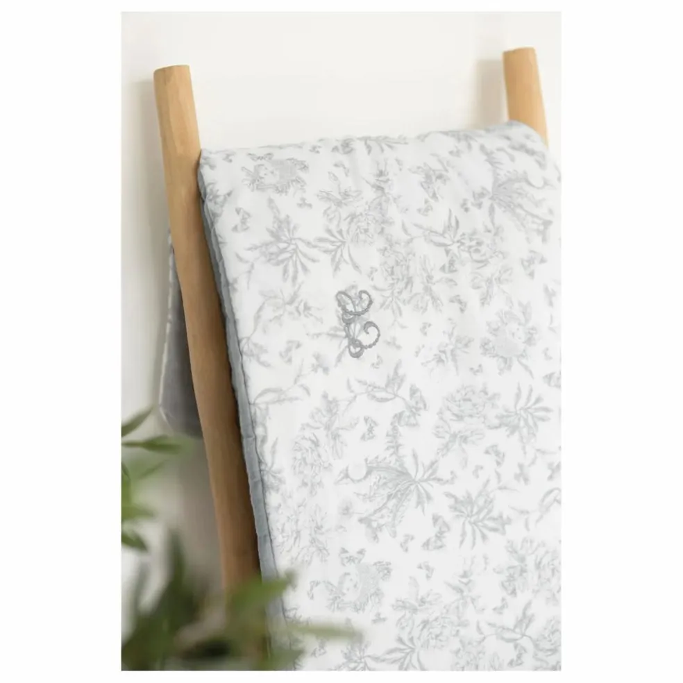 Couverture Toile de Jouy | Gris