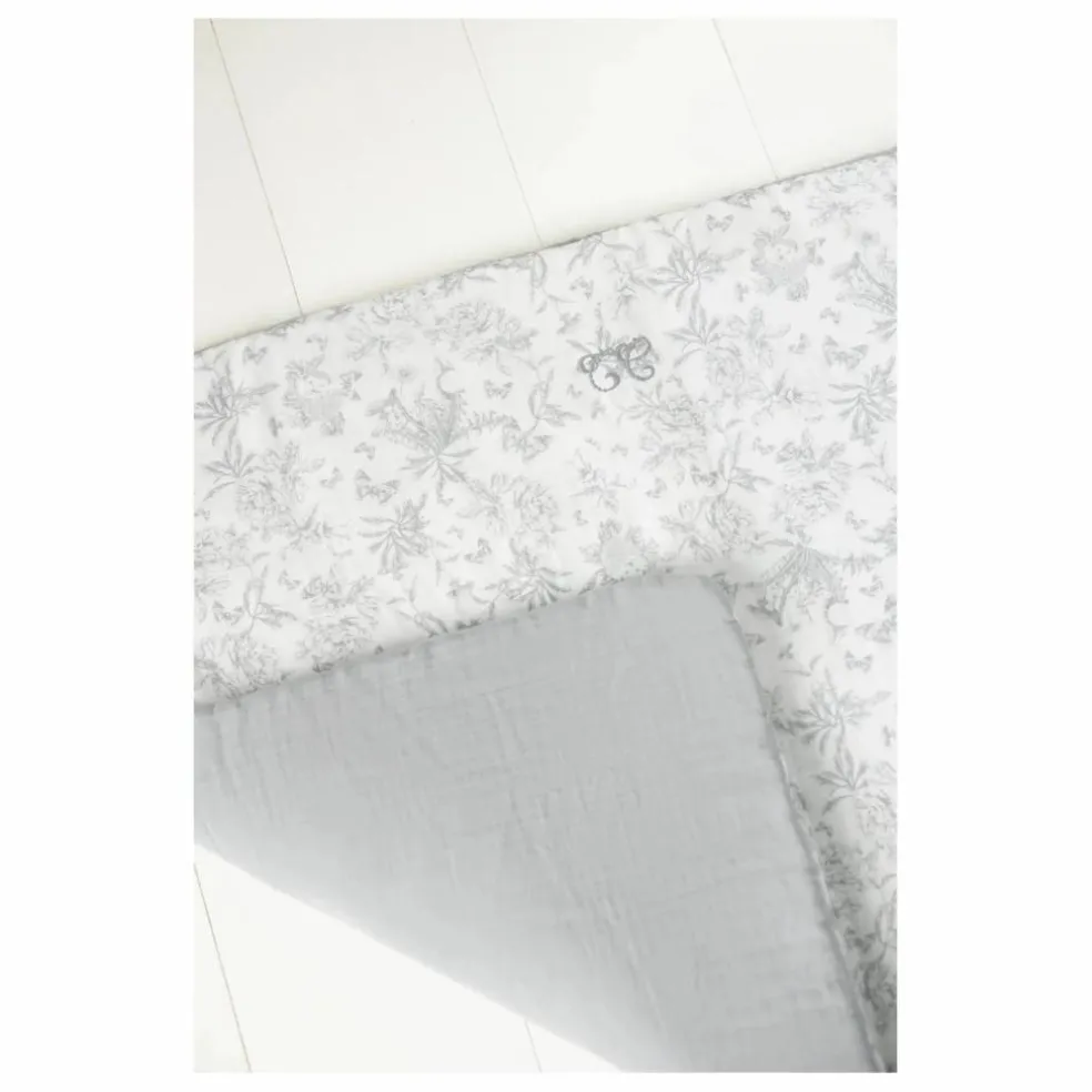 Couverture Toile de Jouy | Gris
