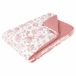 Couverture Toile de Jouy | Rose pêche