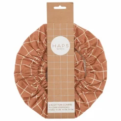 Couvre plat alimentaire Check | Terracotta