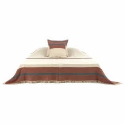Couvre-lit en lin Sienna | Marron