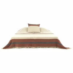 Couvre-lit en lin Sienna | Marron