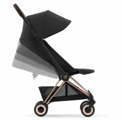 Coya - Poussette Citadine Ultra Compacte | Noir