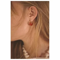 Créoles Petit Swell | Rouge