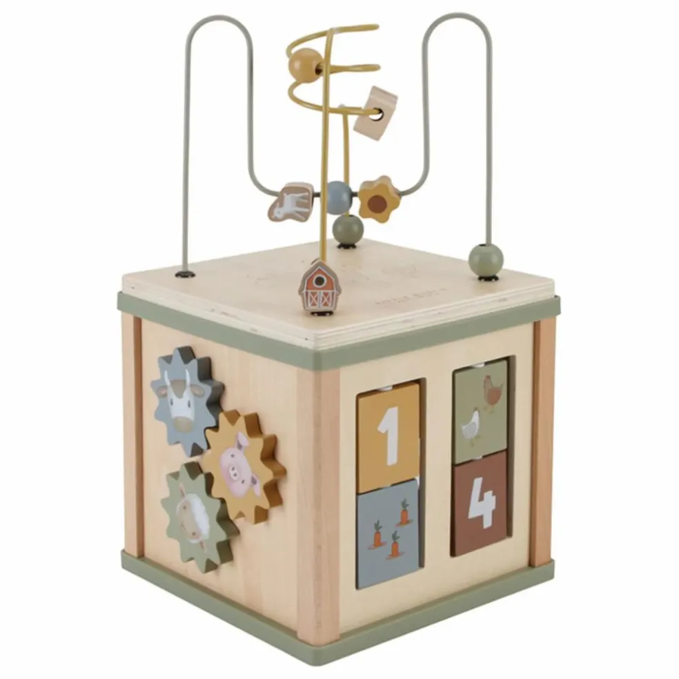 Cube d'activités en bois FSC - Little Farm