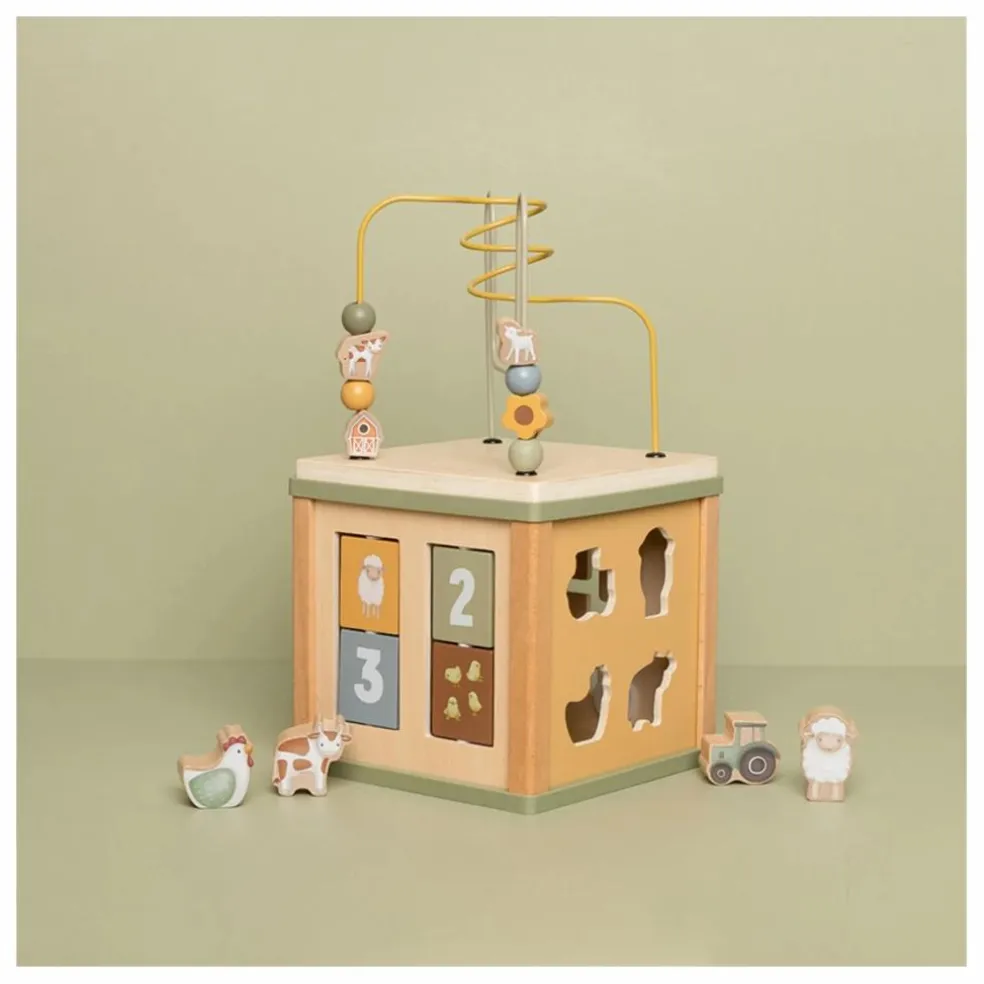 Cube d'activités en bois FSC - Little Farm
