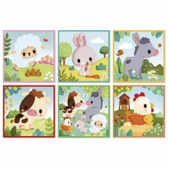Cubes animaux de la ferme