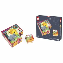 Cubes animaux de la jungle - Set de 9
