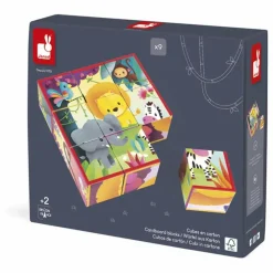 Cubes animaux de la jungle - Set de 9