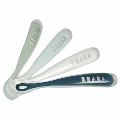 Cuillère 1er âge soft en silicone - Lot de 4