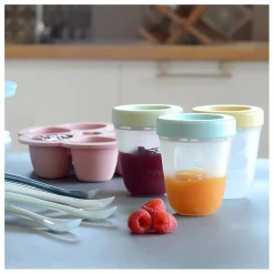Cuillère 1er âge soft en silicone - Lot de 4