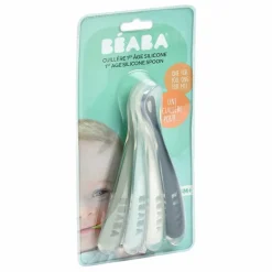 Cuillère 1er âge soft en silicone - Lot de 4