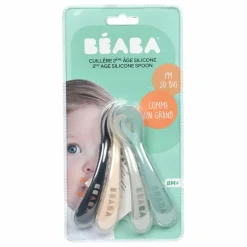 Cuillère 2ème âge soft en silicone - Lot de 4