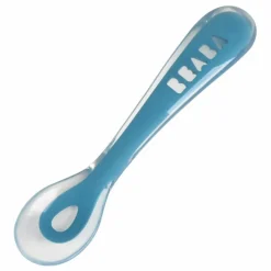 Cuillère 2ème âge soft en silicone | Bleu