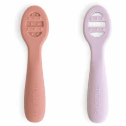 Cuillères bébé en silicone | Lilas