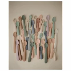 Cuillères bébé en silicone | Beige