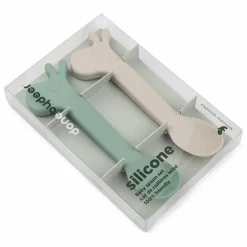 Cuillères en silicone Lalee - Set de 2 | Vert