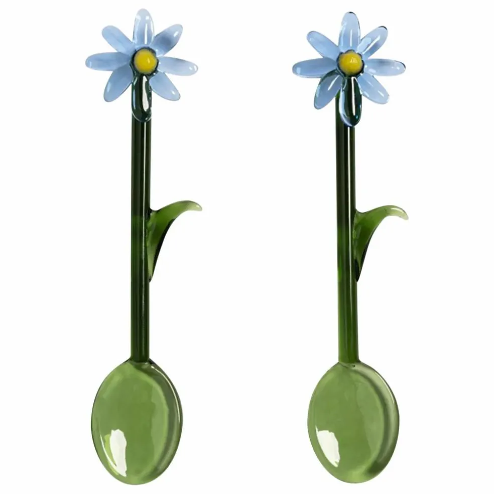 Cuillères Flora - Set de 2 | Bleu