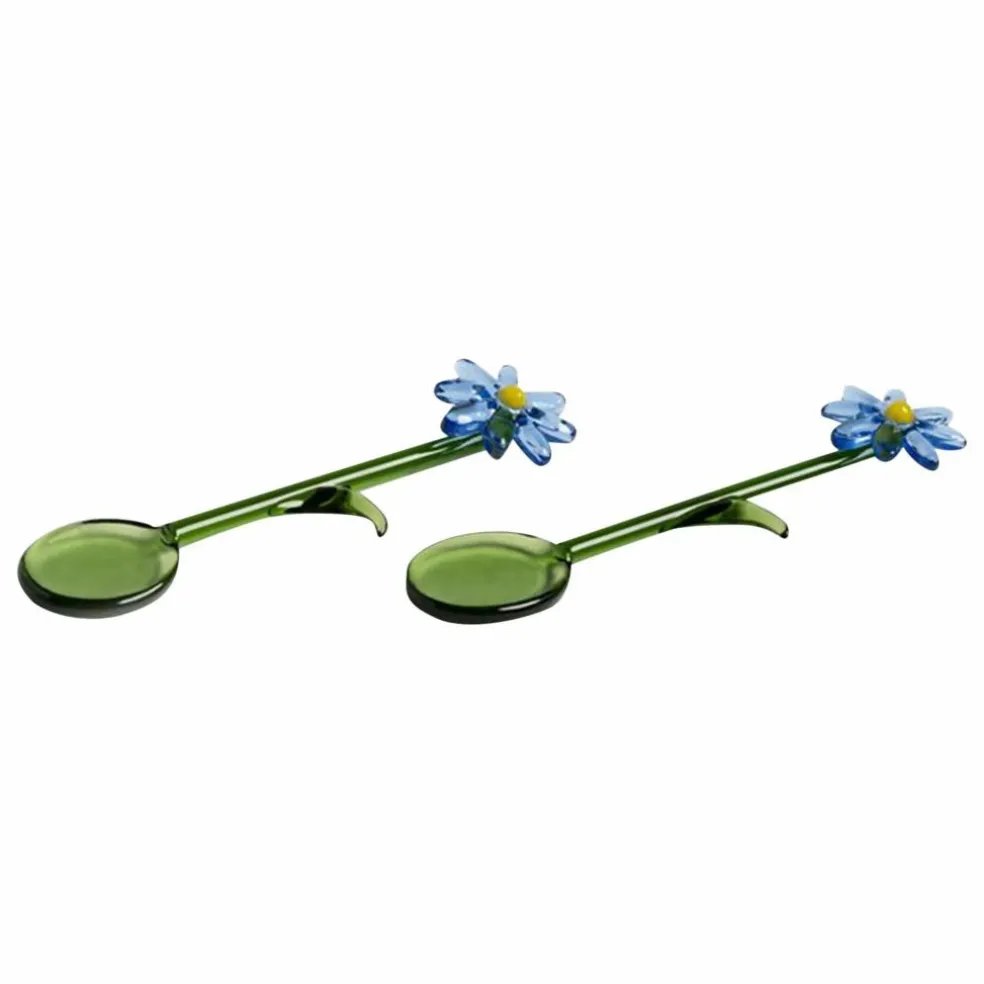 Cuillères Flora - Set de 2 | Bleu