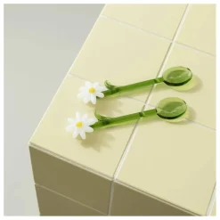 Cuillères Flora - Set de 2 | Blanc