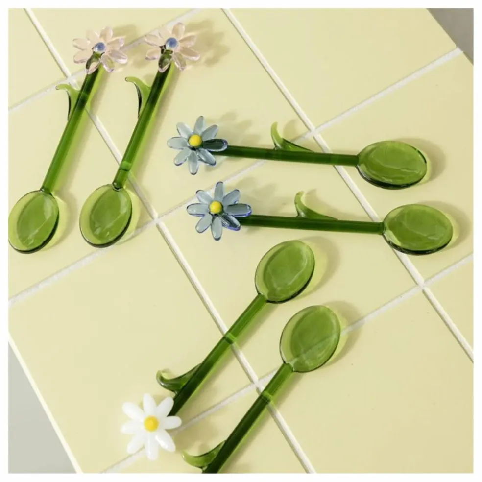Cuillères Flora - Set de 2 | Blanc