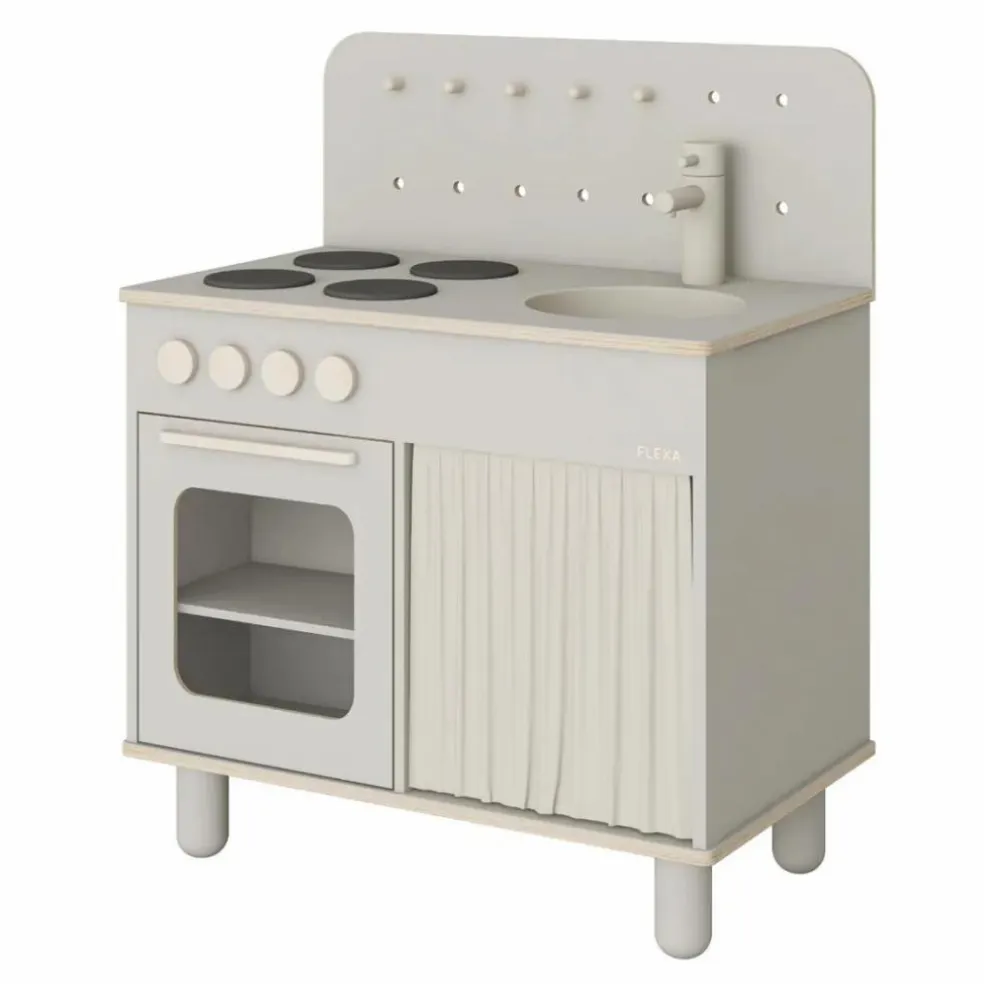 Cuisinière en bois | Gris clair