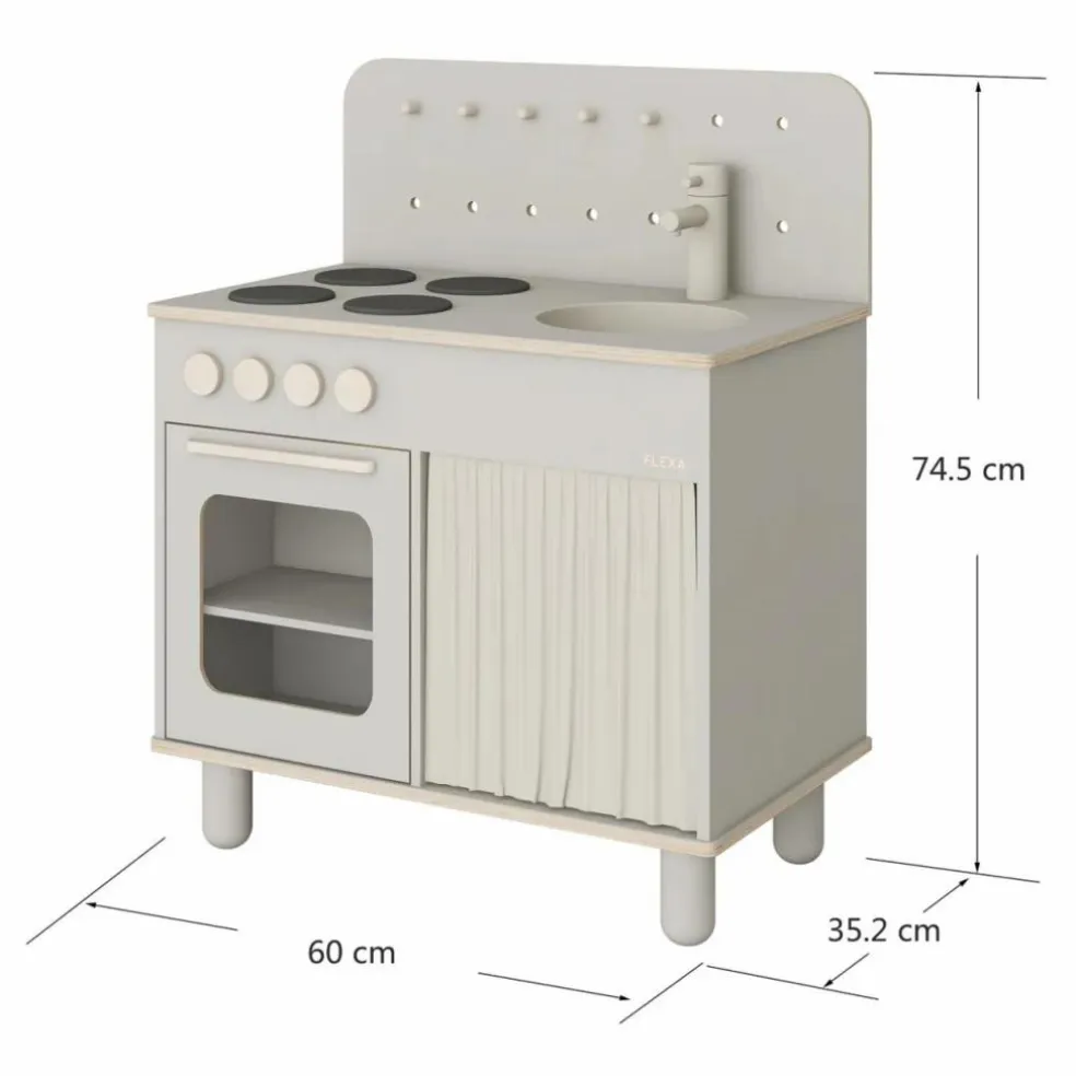Cuisinière en bois | Gris clair