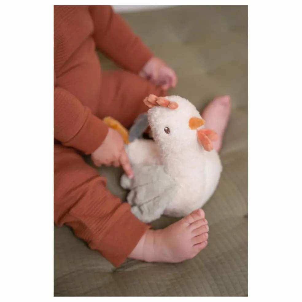 Culbuto poule - Little Farm | Blanc