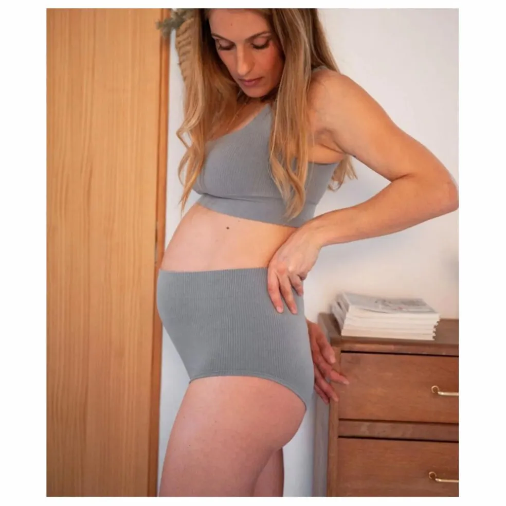 Culotte Taille Haute Everyday | Bleu gris