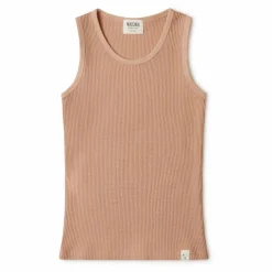 Débardeur Coton Bio Gaufré | Rose pêche
