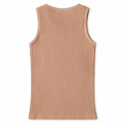 Débardeur Coton Bio Gaufré | Rose pêche