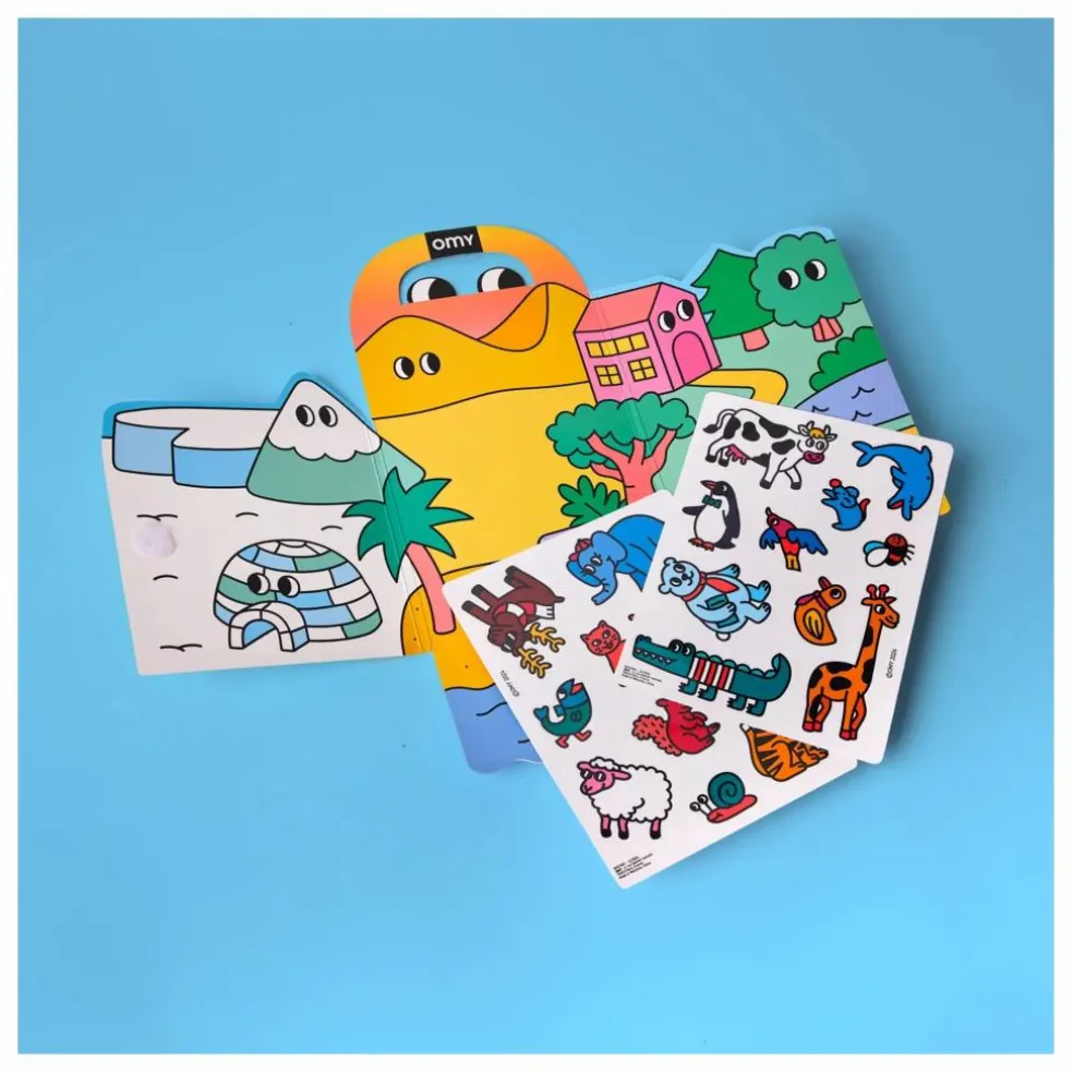 Décor avec stickers repositionnables Animaux
