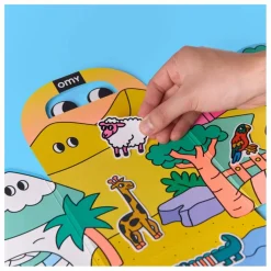 Décor avec stickers repositionnables Animaux
