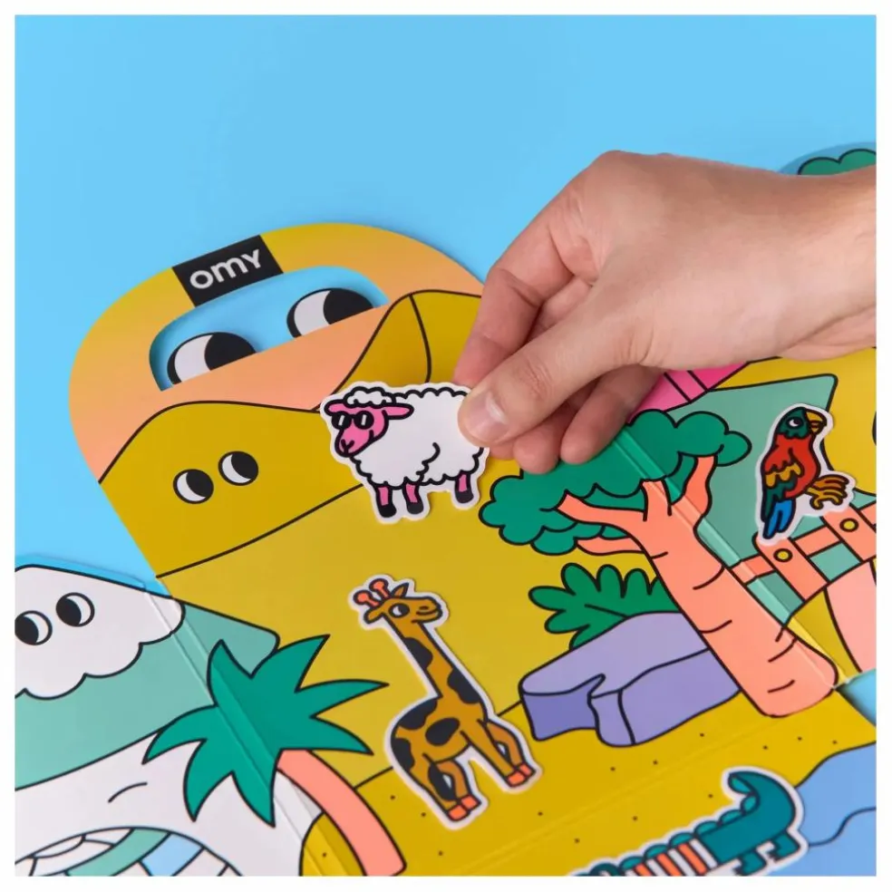 Décor avec stickers repositionnables Animaux