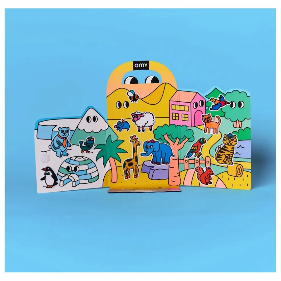 Décor avec stickers repositionnables Animaux