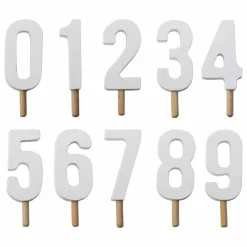 Décoration d'anniversaire - Set de 10 | Blanc