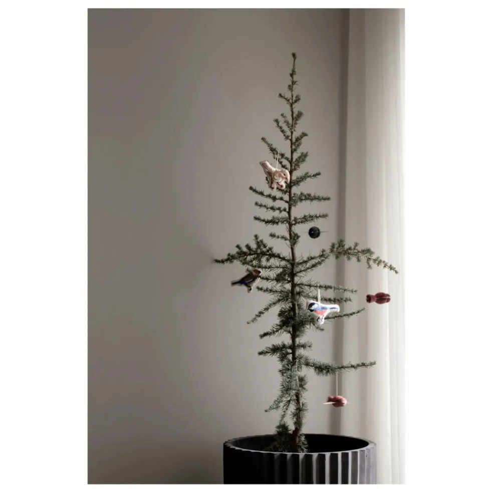 Décoration de Noël Bird en coton | Brun